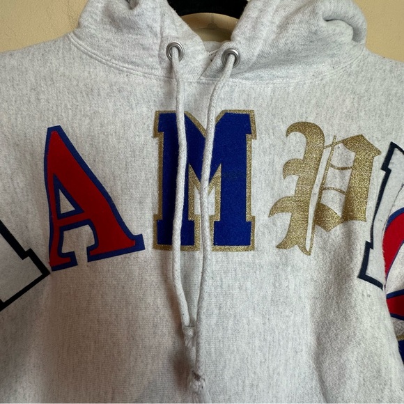 Champion Reverse Weave Old English Hoodie Pullover Sweatshirt Men’s Size Small - Picture 6 of 16